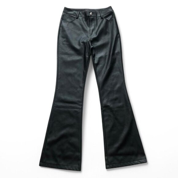 Forever 21 Faux Leather Flares - Picture 3 of 5